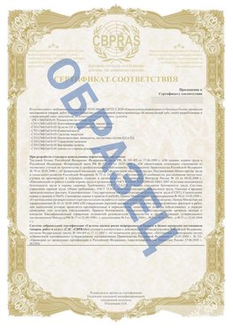 Образец Приложение к СТО 01.064.00220722.2-2020 Стрежевой Сертификат СТО 01.064.00220722.2-2020 